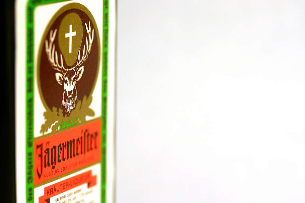 does jagermeister have deer blood in it